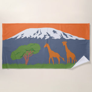 Kilimanjaro Beach Towel