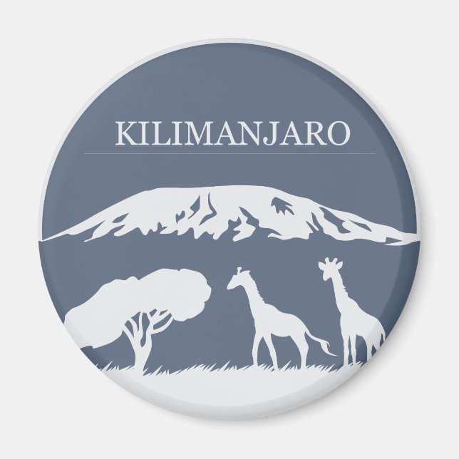 Kilimanjaro (Blue) Magnet (Front)