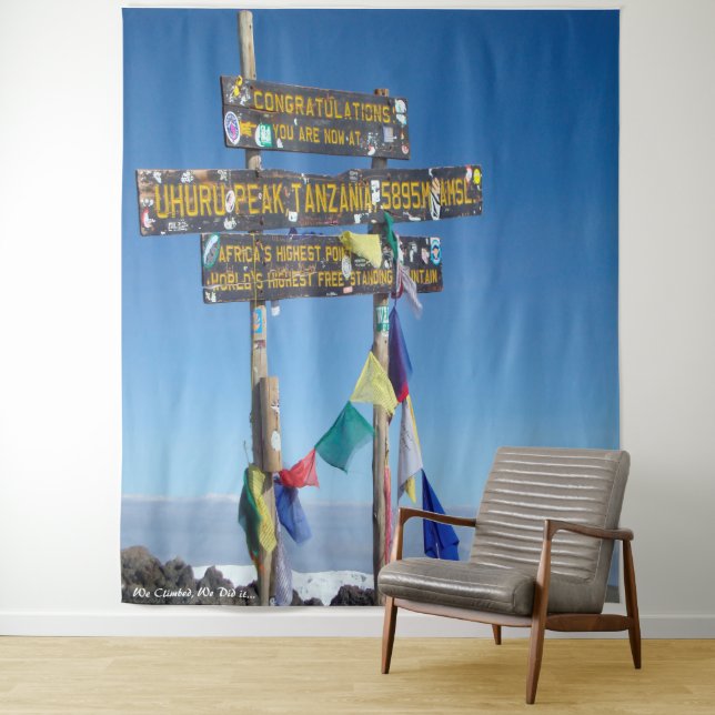 Kilimanjaro Climb Tapestry (In Situ)