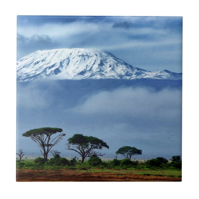 Kilimanjaro Kenya Tile (Front)