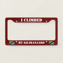 Kilimanjaro License Frames