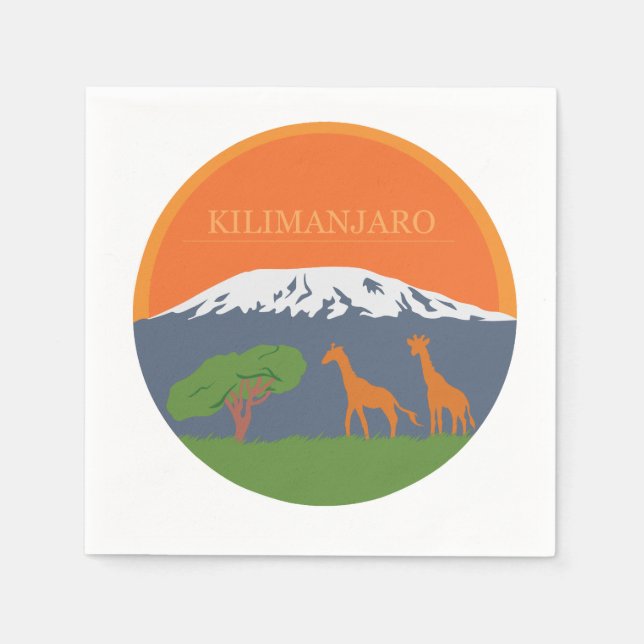 Kilimanjaro Napkin (Front)