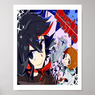 Kill la Kill Ryuko and Mako Kill la Kill anime g Poster