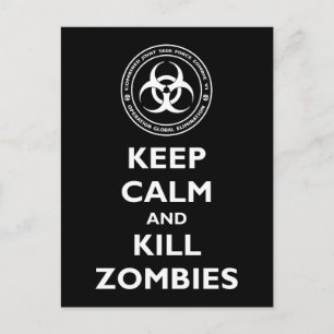 Kill Zombies Postcard