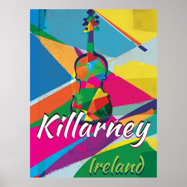 Killarney Ireland Vintage Travel poster (Front)
