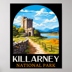Killarney National Park Hiking Camping Outdoor Tri Poster