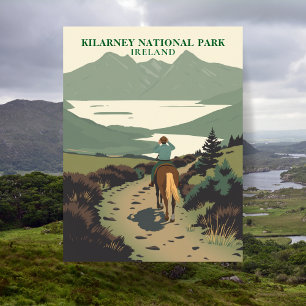 Killarney National Park Horseback Riding Travel Postcard
