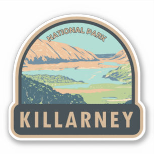 Killarney National Park Ireland Travel Art Vintage