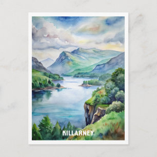 Killarney National Park Watercolor Painting Postcard