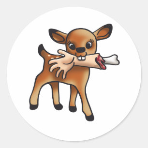 Killer Bambi Classic Round Sticker