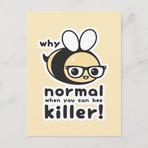 Killer Bee Postcard