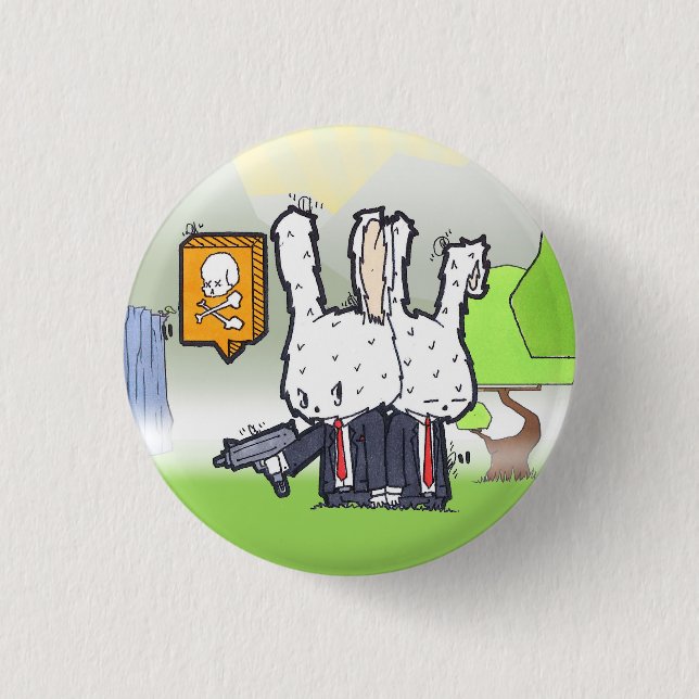 Killer Bunnies 3 Cm Round Badge (Front)