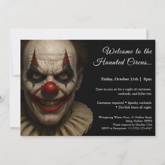 Killer Clown | Halloween Costume Party Invitation