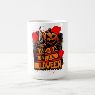 Killer Halloween Pumpkin Coffee Mug