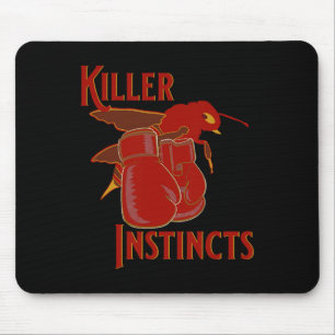 Killer Instincts Killer Bee And Boxing Gloves Mouse Pad