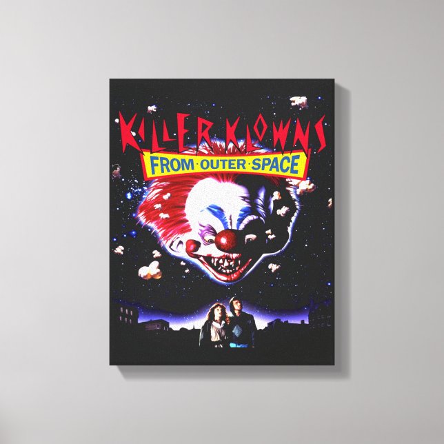 Killer Klowns Clowns From Outer Space Movie Horror Canvas Print (Front)