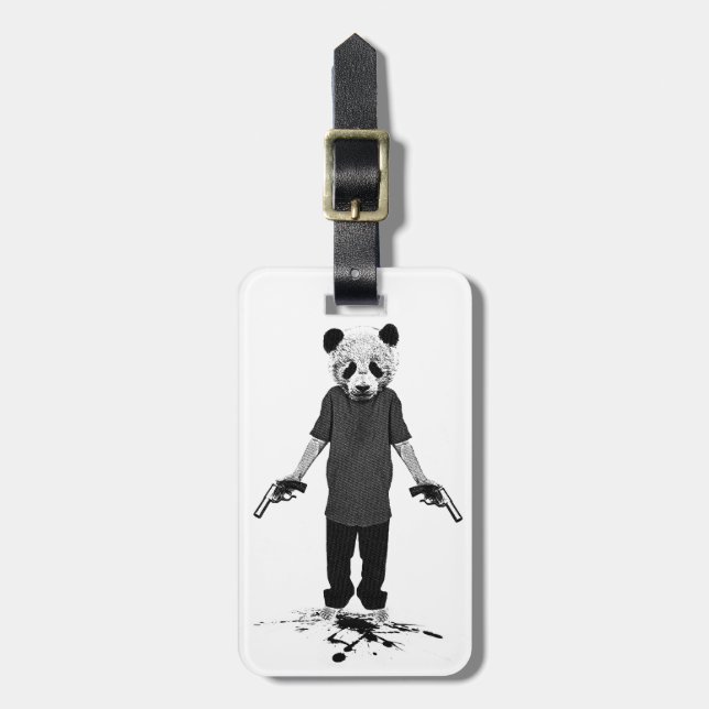 Killer panda luggage tag (Front Vertical)