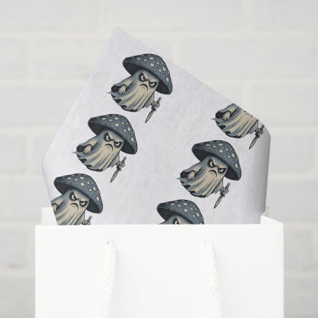 Killer 'Shroom – Spooky Ghost with Knife  Tissue Paper (Gift Bag)