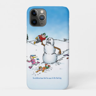 Killer Snowman Funny Cartoon Case-Mate iPhone Case