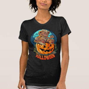 Killer Teddy Bear Halloween Jack-o-lantern T-Shirt