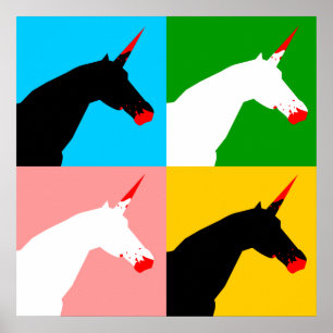 Killer Unicorn (Art Print) Poster