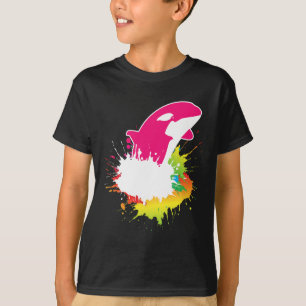 Killer Whale Animal Gift Sea Creatures Colourful O T-Shirt