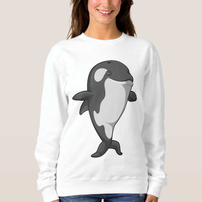 Killer whale at Yoga Fitness in Standing Sweatshirt (Front)
