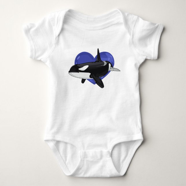 Killer Whale Baby Shirt (Front)