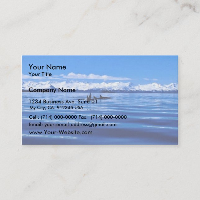 Killer Whale Business Card (Front)