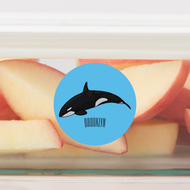 Killer whale cartoon illustration (Affixed)