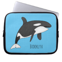 Killer whale cartoon illustration