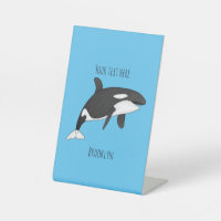 Killer whale cartoon illustration