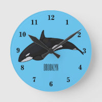 Killer whale cartoon illustration