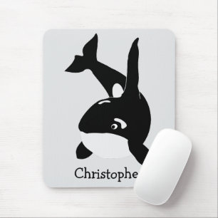 Killer Whale Design Mouse Pad
