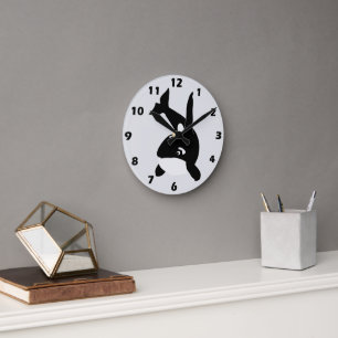 Killer Whale Design Round Clock