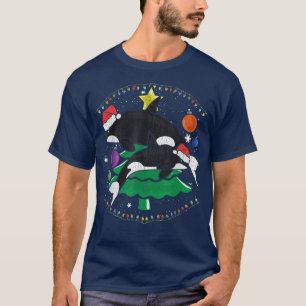 Killer Whale Family Christmas Tree Ornament T-Shirt