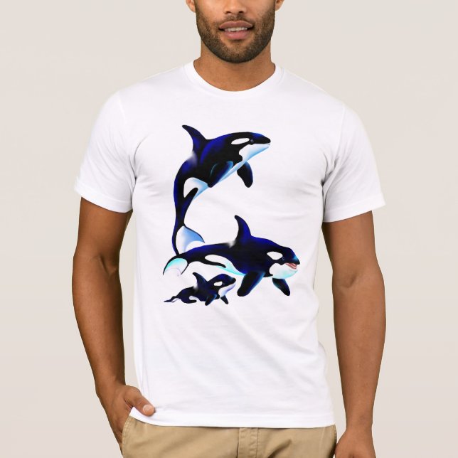 Killer Whale Family Shirts (Front)