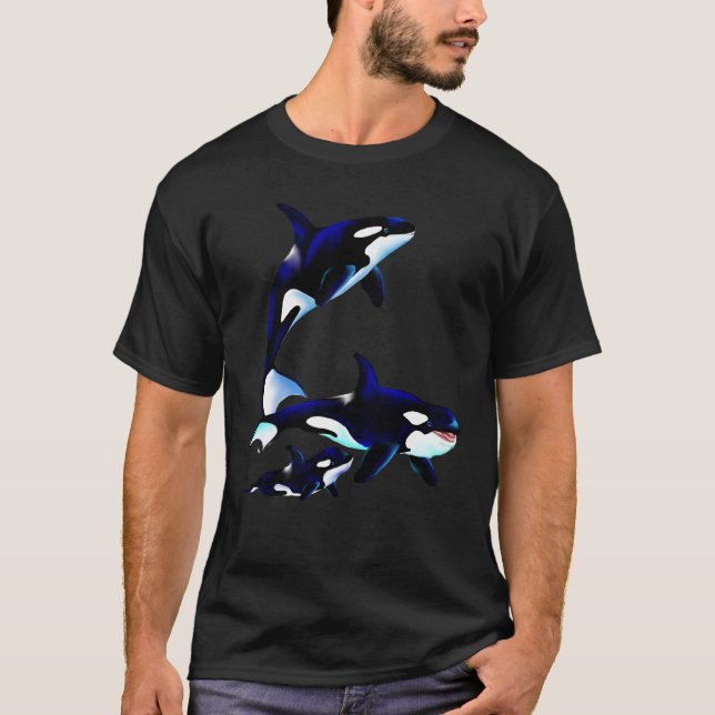 Killer Whale Family Shirts (Front)