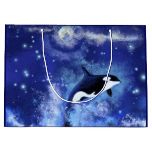 Killer Whale Gift Bag Blue Full Moon