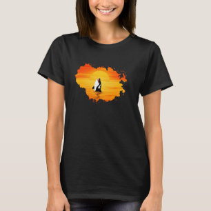 Killer Whale Ocean Animal Whale Sunset Orca Long T-Shirt
