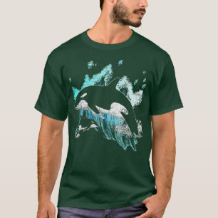 Killer Whale Ocean Swim Cool Animal Creature Orca T-Shirt