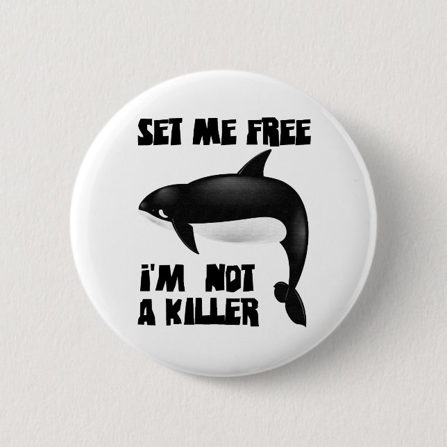 Killer Whale - Orca 6 Cm Round Badge (Front)
