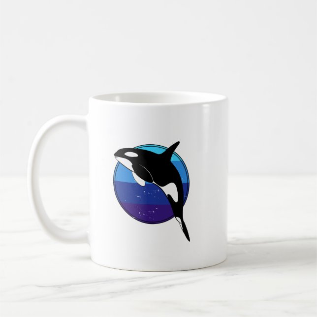 Killer whale, orca coffee mug (Left)