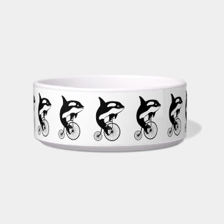 Killer Whale Orca Riding a Bike Bowl