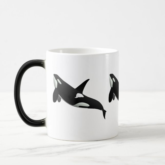 Killer Whale, Orcinus Orca Magic Mug (Left)