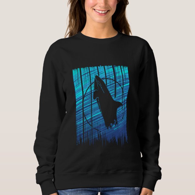 Killer Whale Save The Whales Orca Long Sleeve Sweatshirt (Front)