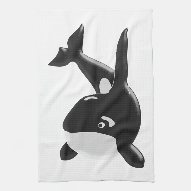 Killer Whale Tea Towel (Vertical)