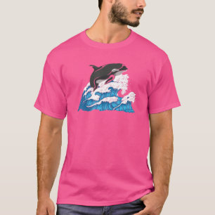 Killer Whale  Waves Ocean Animal Orca T-Shirt