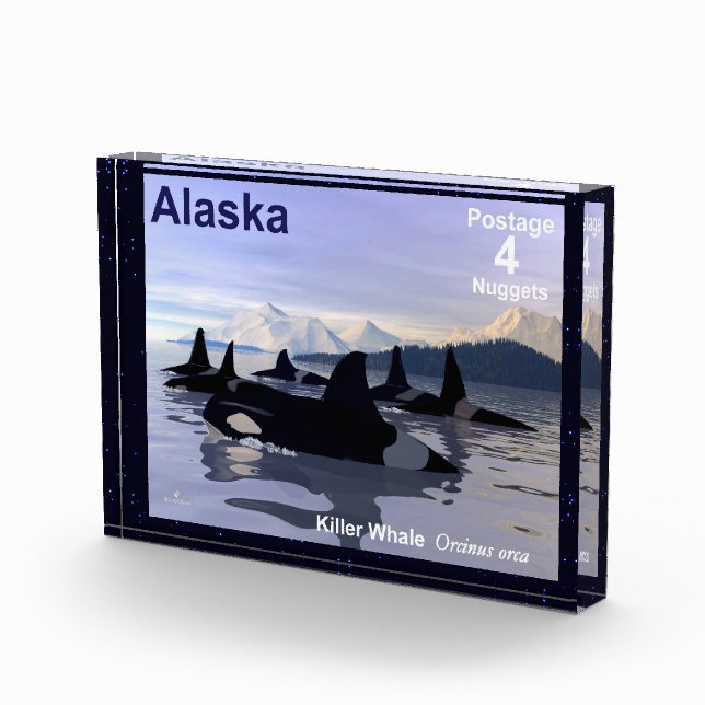 Killer Whales - Alaska Postage Photo Block (Right)