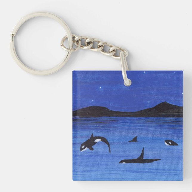 Killer Whales Key Ring (Front)